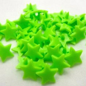 Stjerne (flere farver) - Plastikknapper