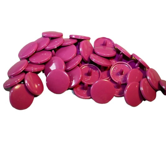 B34 - Aubergine - Plastikknapper