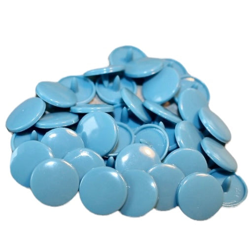 B27 - Denimblå - Plastikknapper