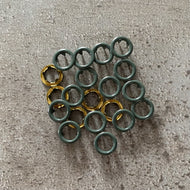 B89 - Hvid Sand - Metalknapper - Metalknapper - Trykknappe