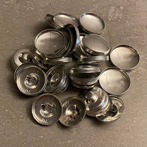 Betrukne-knapper - Str 36 (diameter 2,1 cm)